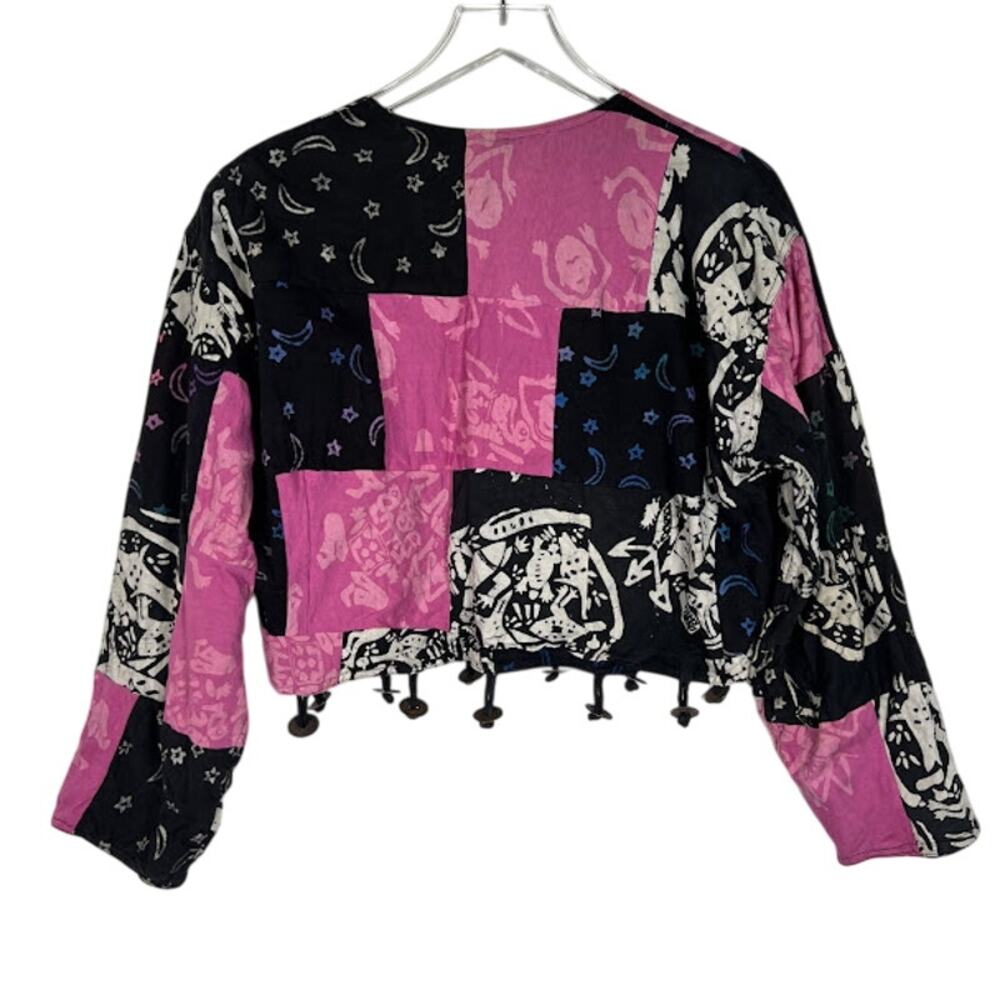 Vintage Nativewear Designs Patchwork Coin Fringe … - image 2